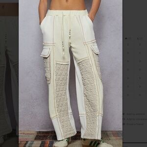 💕POL “ Irene “ POL Relaxed Fit Quilted Pants S71